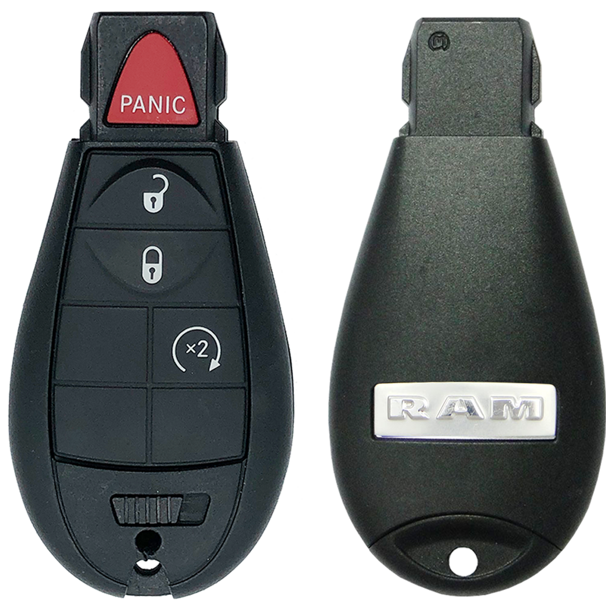 2020 Dodge Ram 1500 Fobik Remote Key Fob 4B w Remote Start FCC GQ4-53T PN 56046955AG