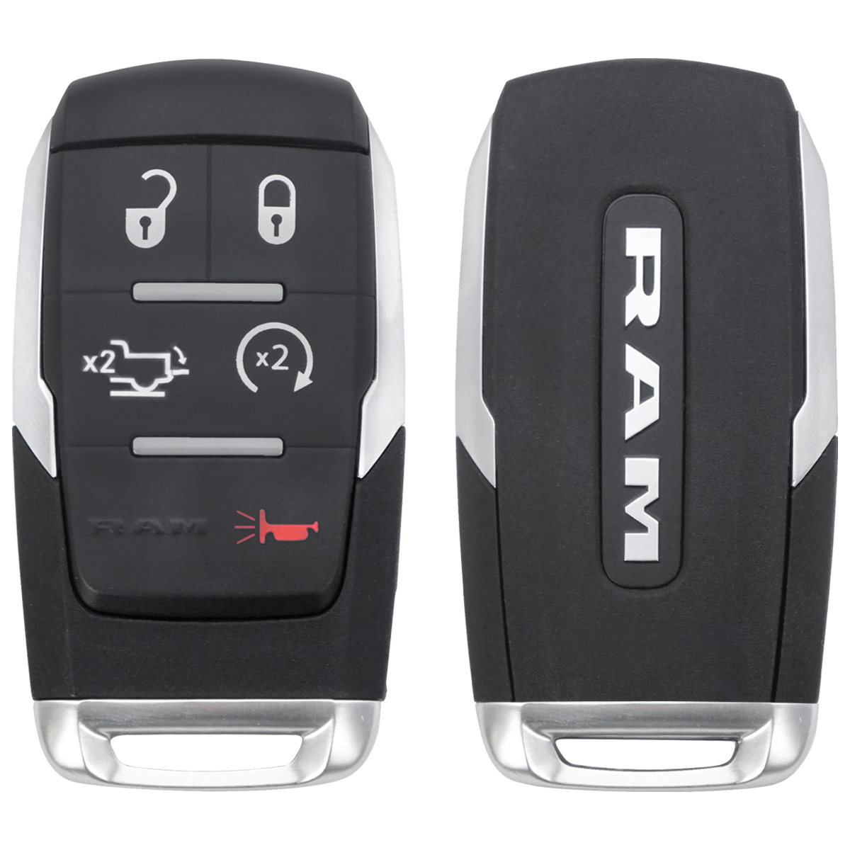 2019 Dodge Ram 5500 Smart Remote Key Fob 5B w Tailgate Remote Start FCC GQ4-76T PN 68374994AB