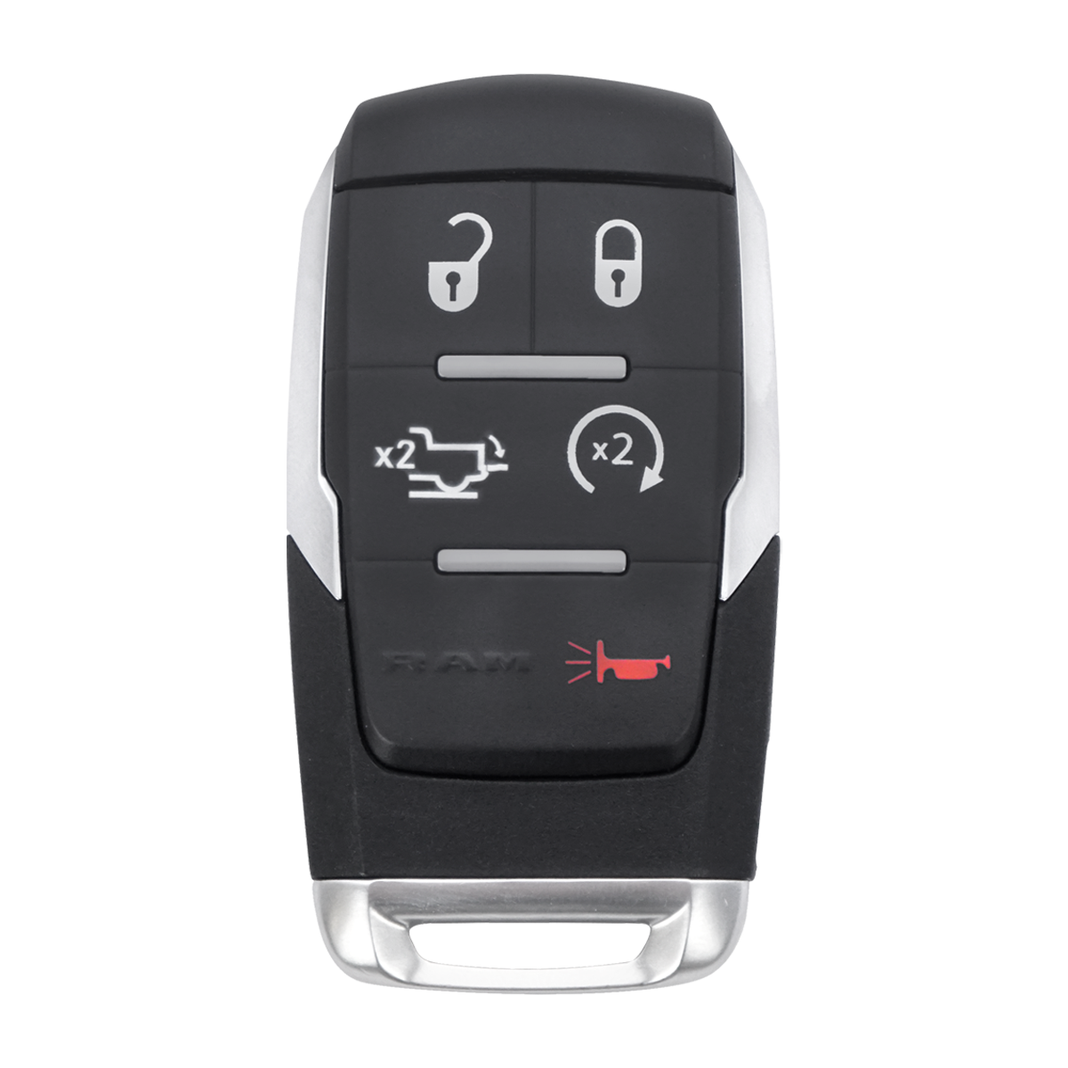 2019 Dodge Ram 5500 Smart Remote Key Fob 5B w Tailgate Remote Start FCC GQ4-76T PN 68374994AB - Image 2