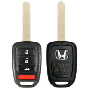 2018 Honda Civic Remote Head Key Fob 4B w Trunk FCC MLBHLIK6-1TA PN 35118-T2A-A60