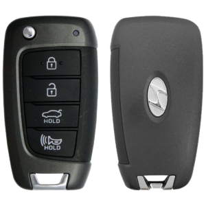 2018 Hyundai Accent Remote Flip Key Fob 4B w Trunk FCC NYOSYEC4TX1707 PN 95430-J0700