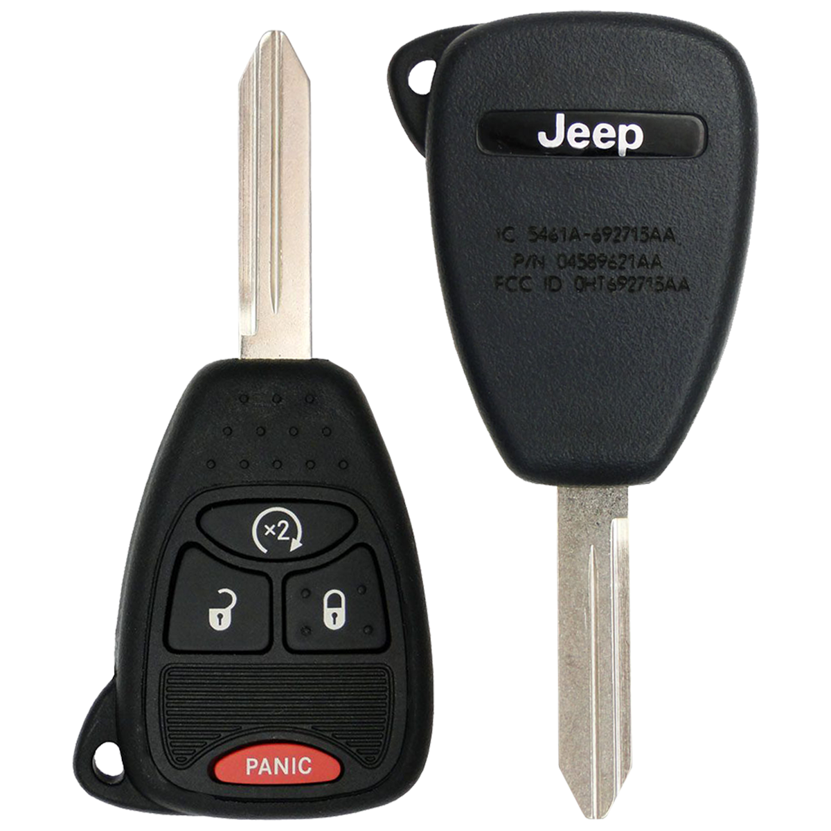 2018 Jeep Wrangler Remote Head Key Fob 4B w Remote Start FCC OHT692713AA PN 68039414AD