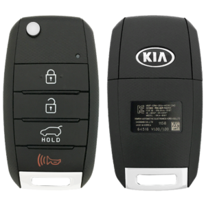 2018 Kia Sorento Remote Flip Key Fob 4B w Hatch FCC OSLOKA-910T PN 95430-C5100