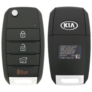 2019 Kia Rio Remote Flip Key Fob 4B w Trunk FCC NYOSYEC4TX1611 PN 95430-H9700